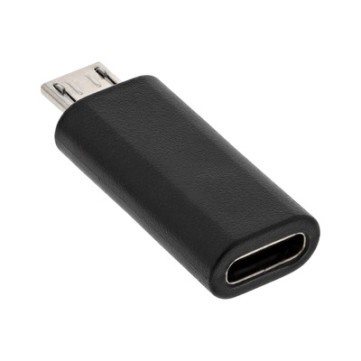 InLine® USB 2.0 Adapter, Micro-USB Stecker auf USB-C Buchse (Produktbild 1)