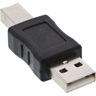 InLine® USB 2.0 Adapter, Stecker A auf Stecker B (Produktbild 1)