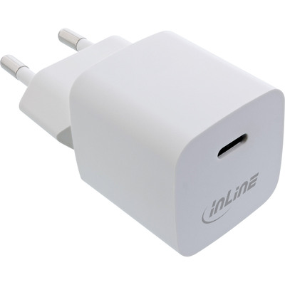 InLine® USB Netzteil Ladegerät Single USB-C, 33W, weiß (Produktbild 1)
