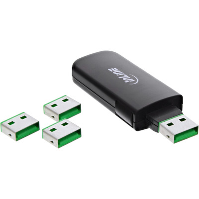 InLine® USB Portblocker, blockt bis zu 4 Ports (Produktbild 1)