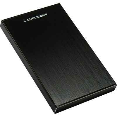 LC-Power LC-25U3-Becrux, externes 2,5-SATA-Gehäuse, USB 3.0, schwarz (Produktbild 1)
