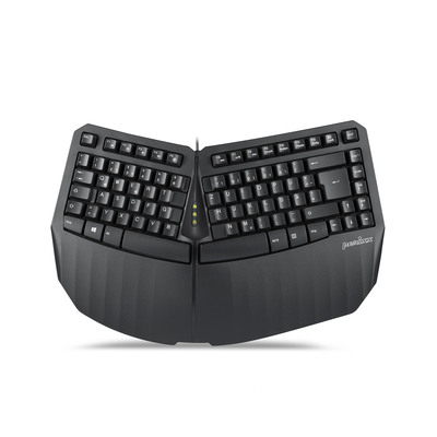 Perixx PERIBOARD 413 DE B, ergonomische Mini Tastatur, schwarz (Produktbild 1)