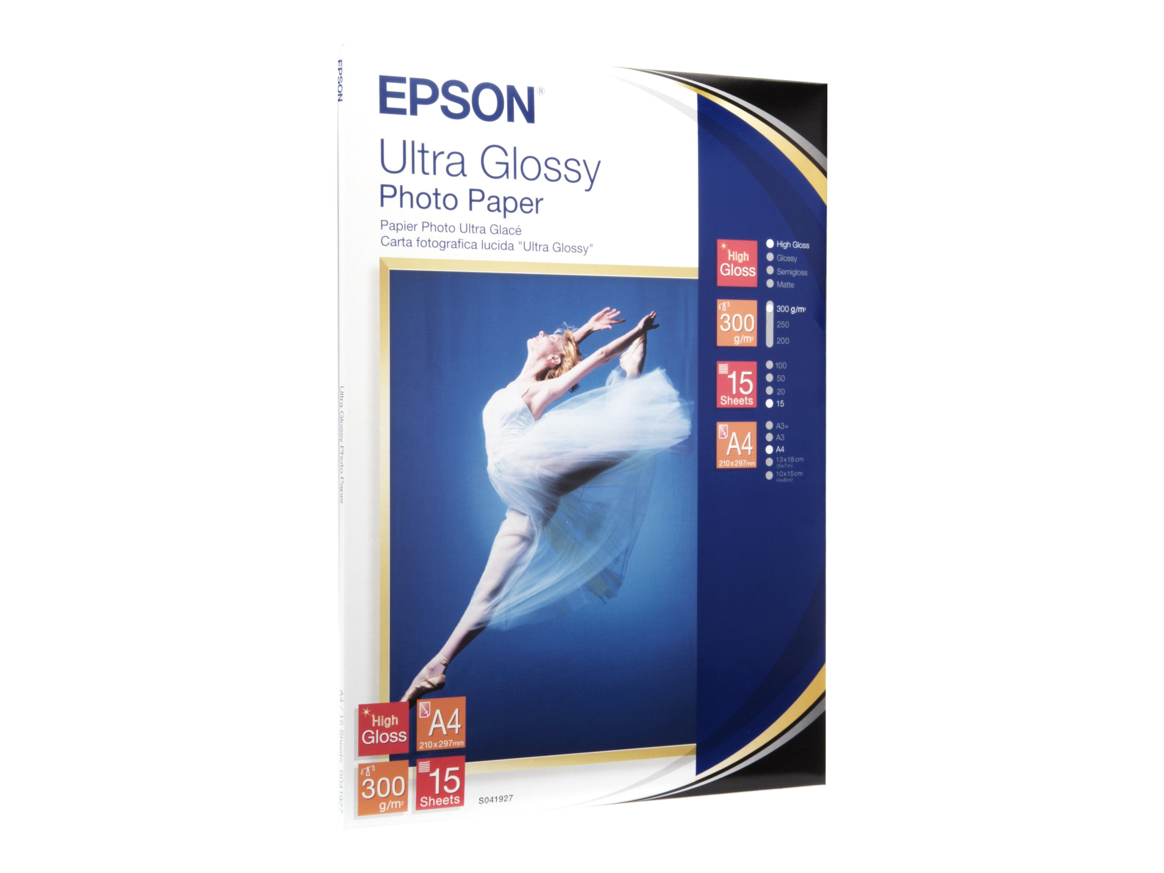 EPSON Fotopapier A4 15Blatt glaenzend