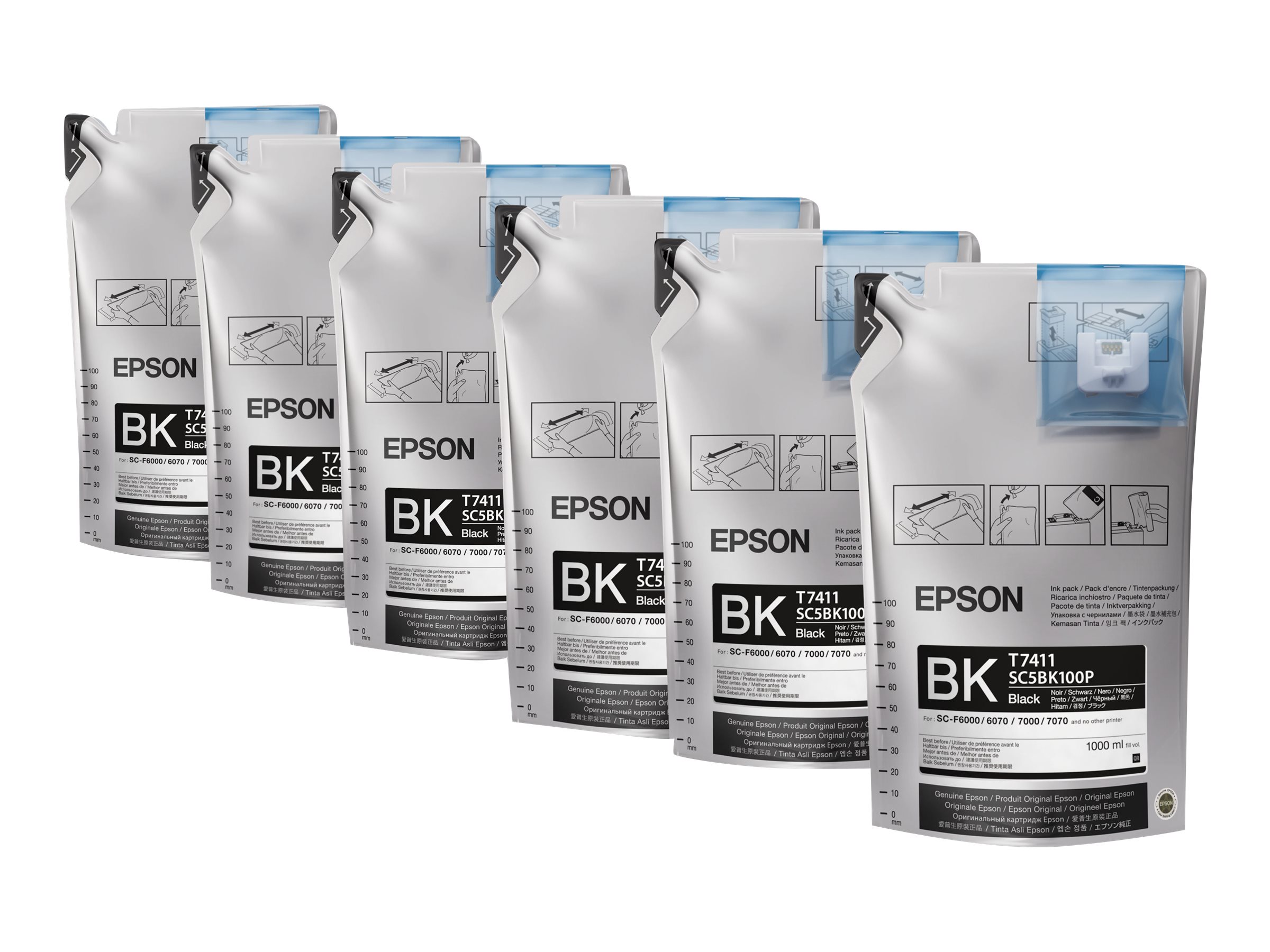 EPSON UltraChrome DS Black T741100 1Lx6p