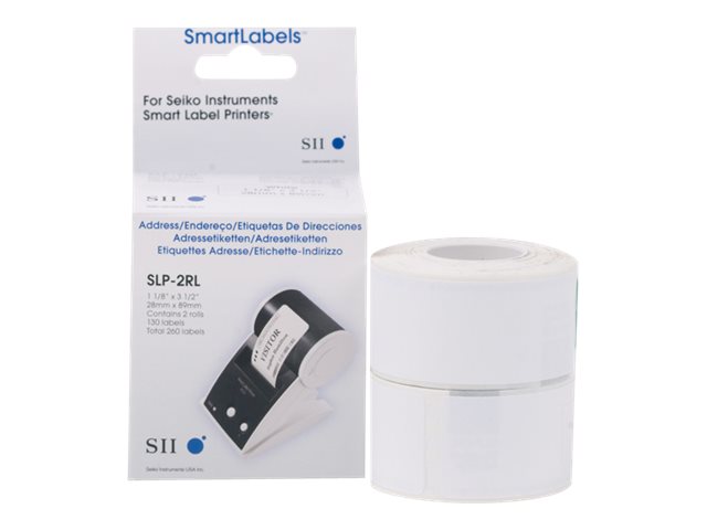 SEIKO Adressetiketten (weiss), SLP-2RL, 2x 130 Stk.