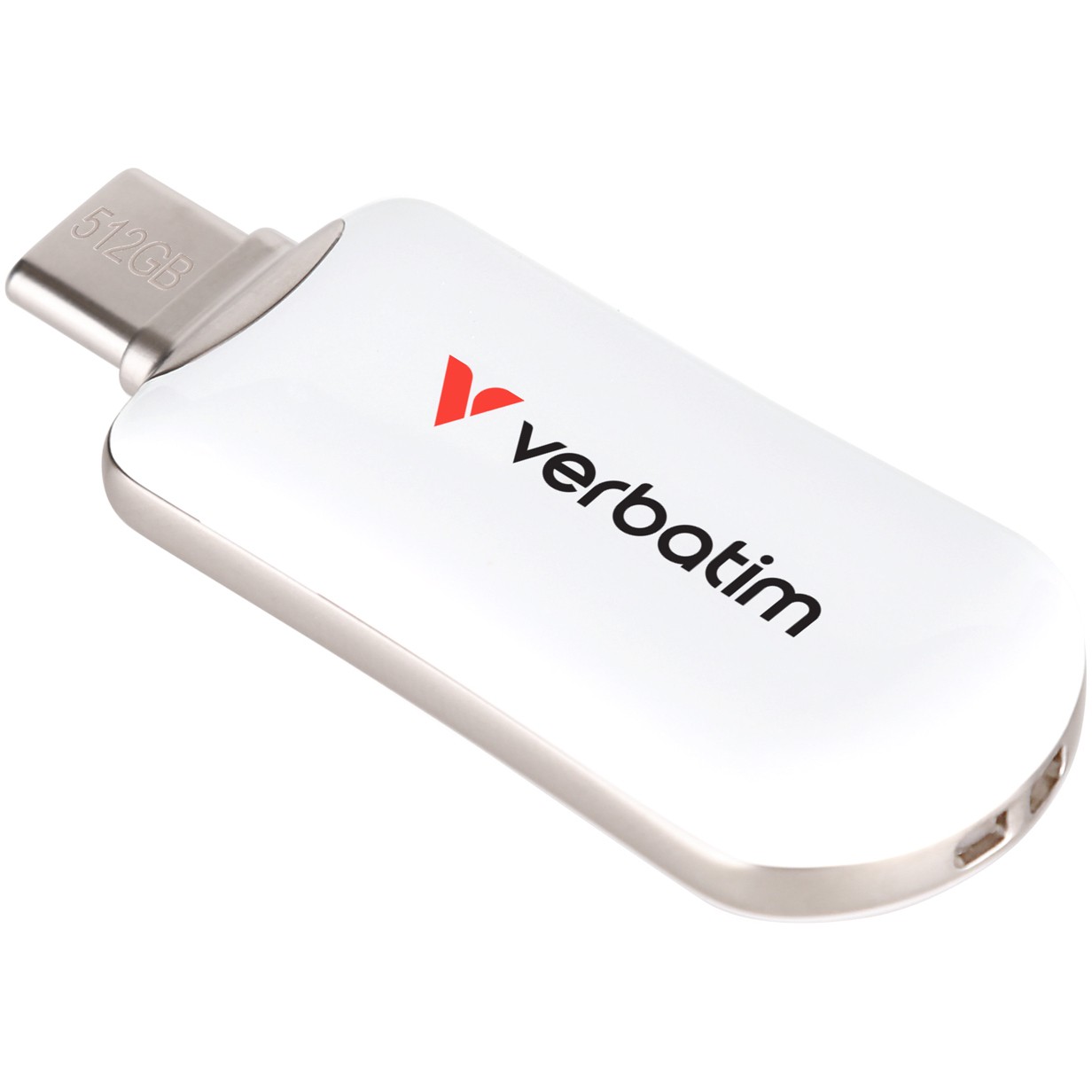 USB-Stick 512GB Verbatim 3.2 Typ C Plectra Flash Drive white