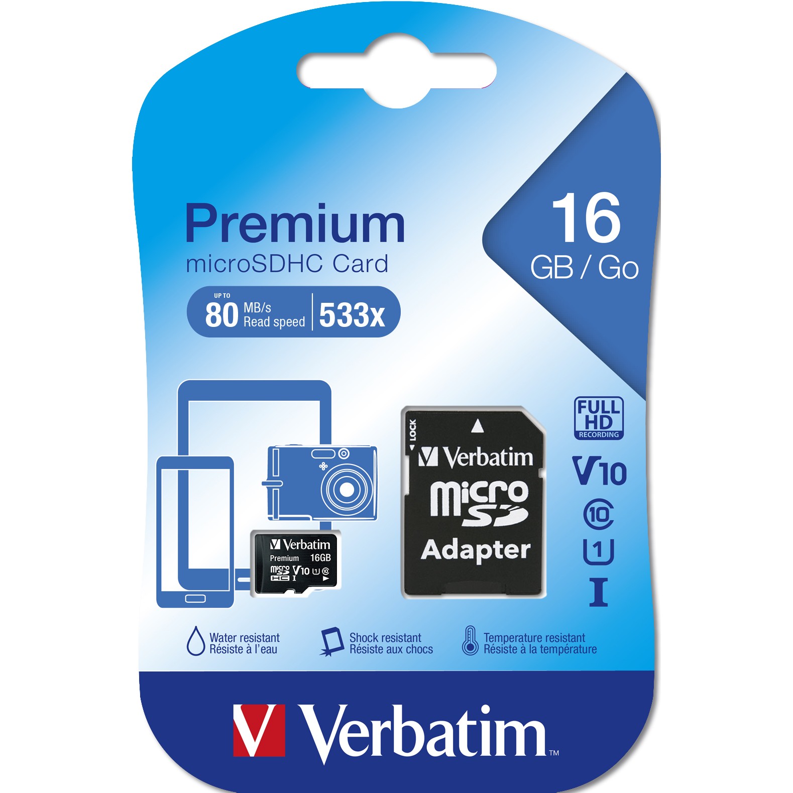 Verbatim Premium 16 GB MicroSDHC Klasse 10