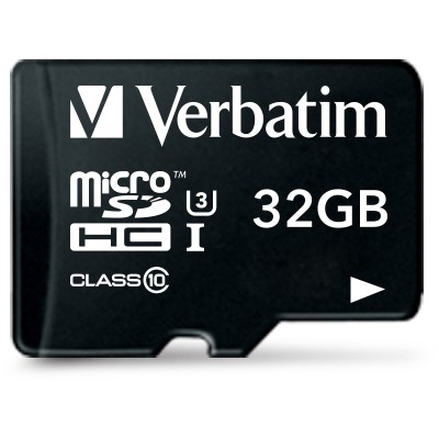SD MicroSD Card  32GB Verbatim SDHC Pro Class 10 + Adapter retail
