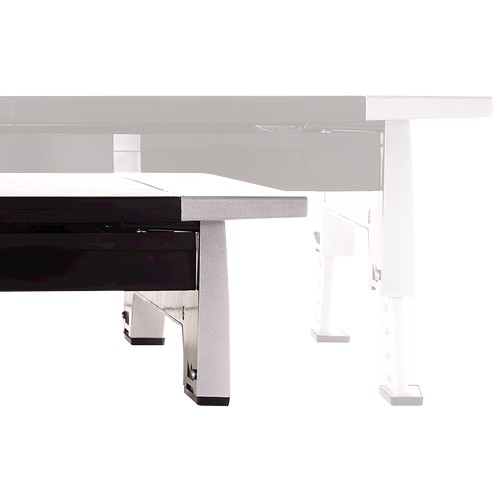 Fellowes Office Suites 71,1 cm (28) Schwarz, Silber Tisch/Bank