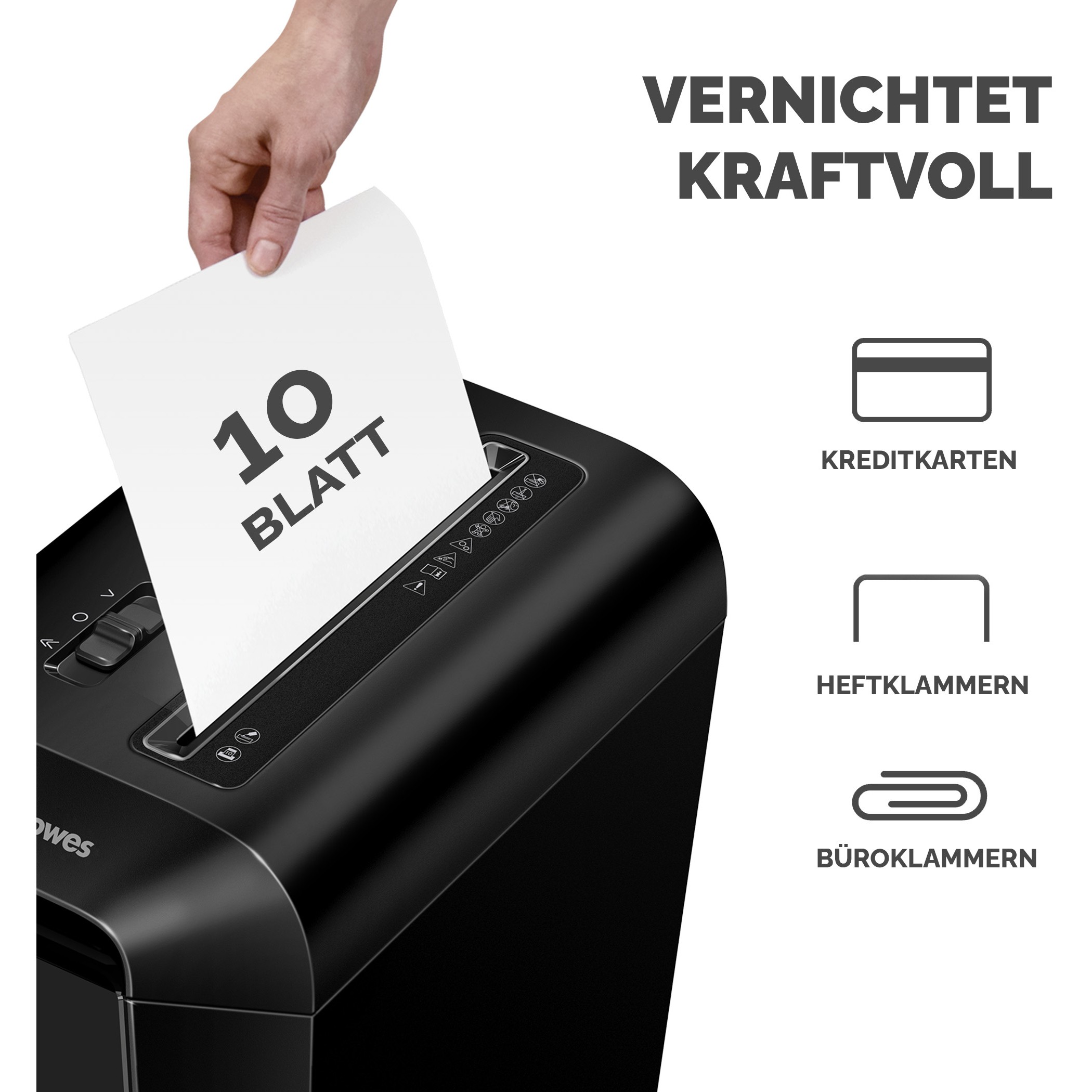 Fellowes Aktenvernichter Powershred LX65 schwarz