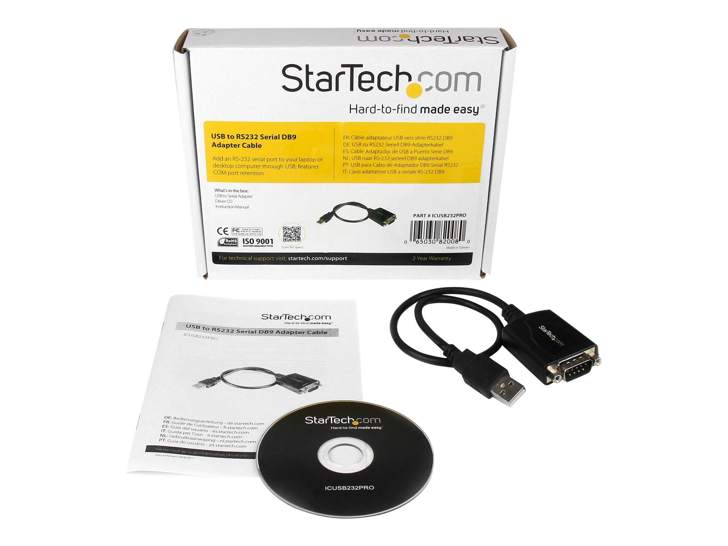 STARTECH ICUSB232PRO USB to RS-232 Adapt