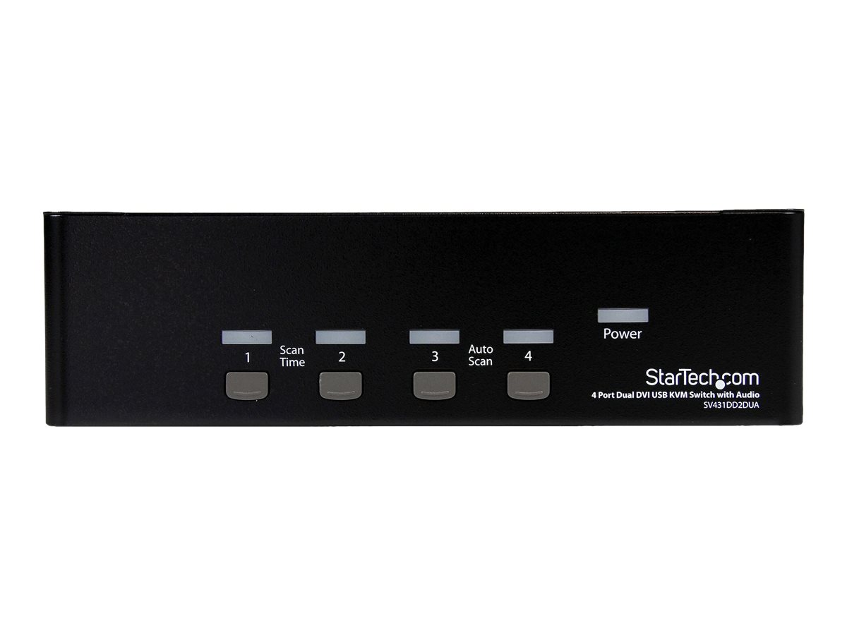 STARTECH 4 Port Dual DVI USB KVM Switch