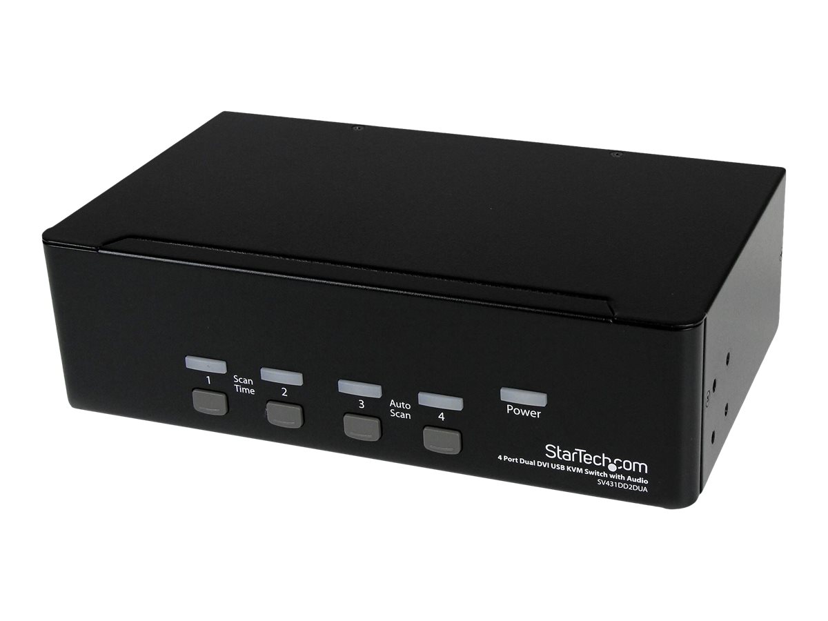 STARTECH 4 Port Dual DVI USB KVM Switch