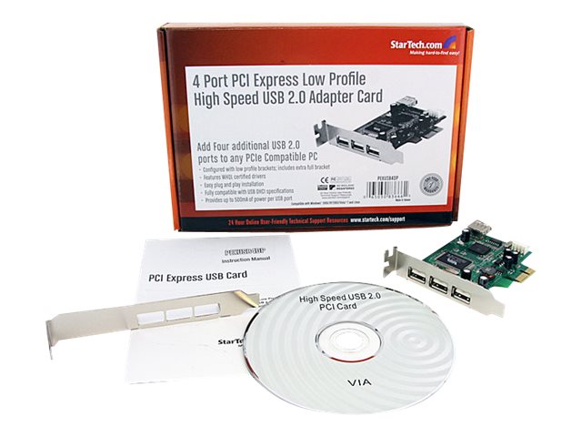 StarTech.com PEXUSB4DP interface cards/adapter