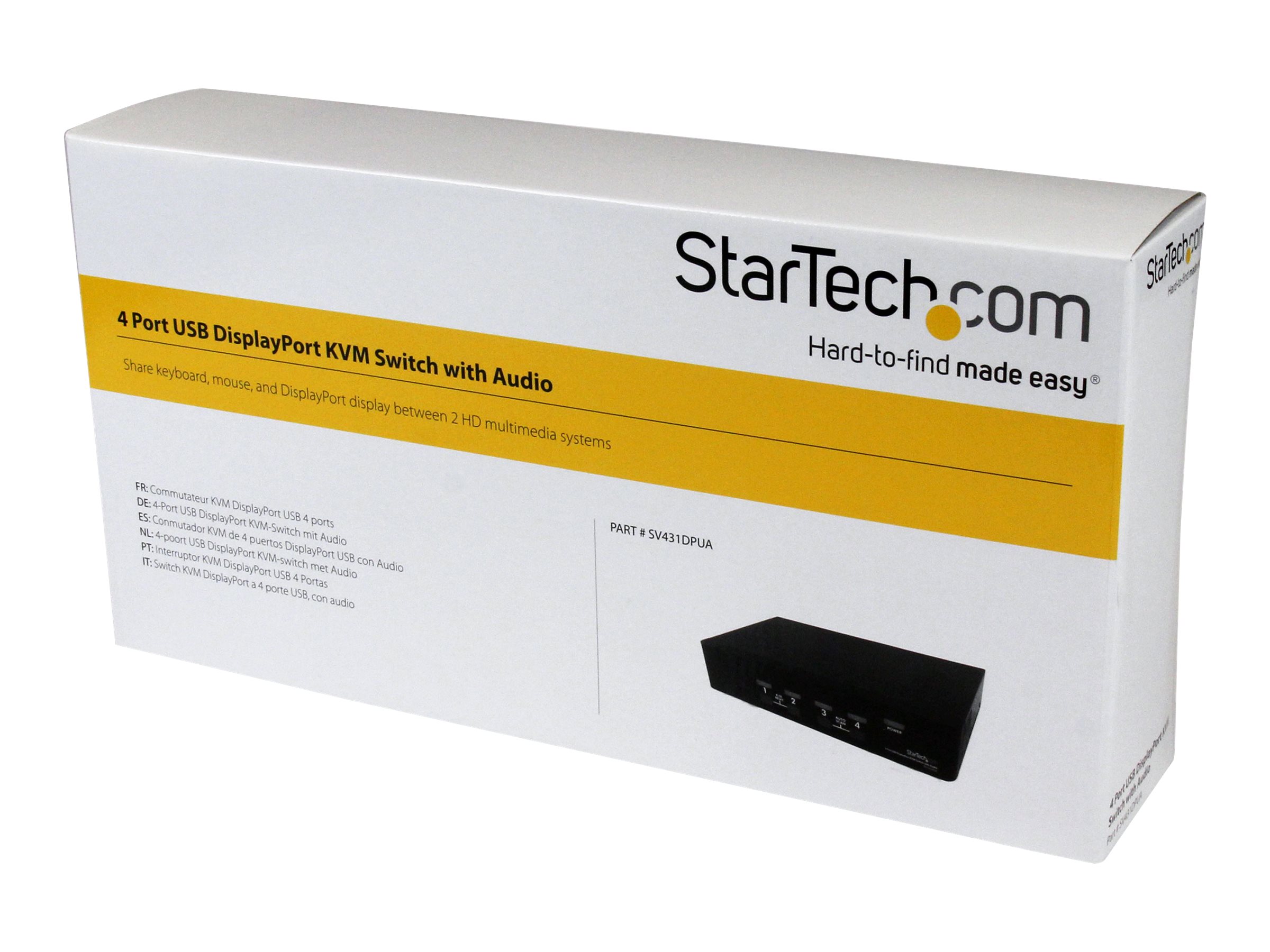 STARTECH 4 Port DisplayPort KVM Switch