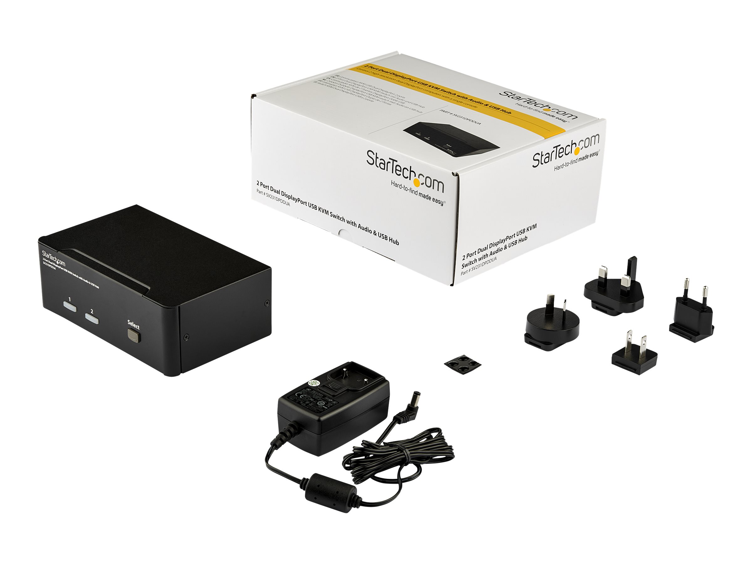 STARTECH 2 Port Dual DisplayPort USB KVM