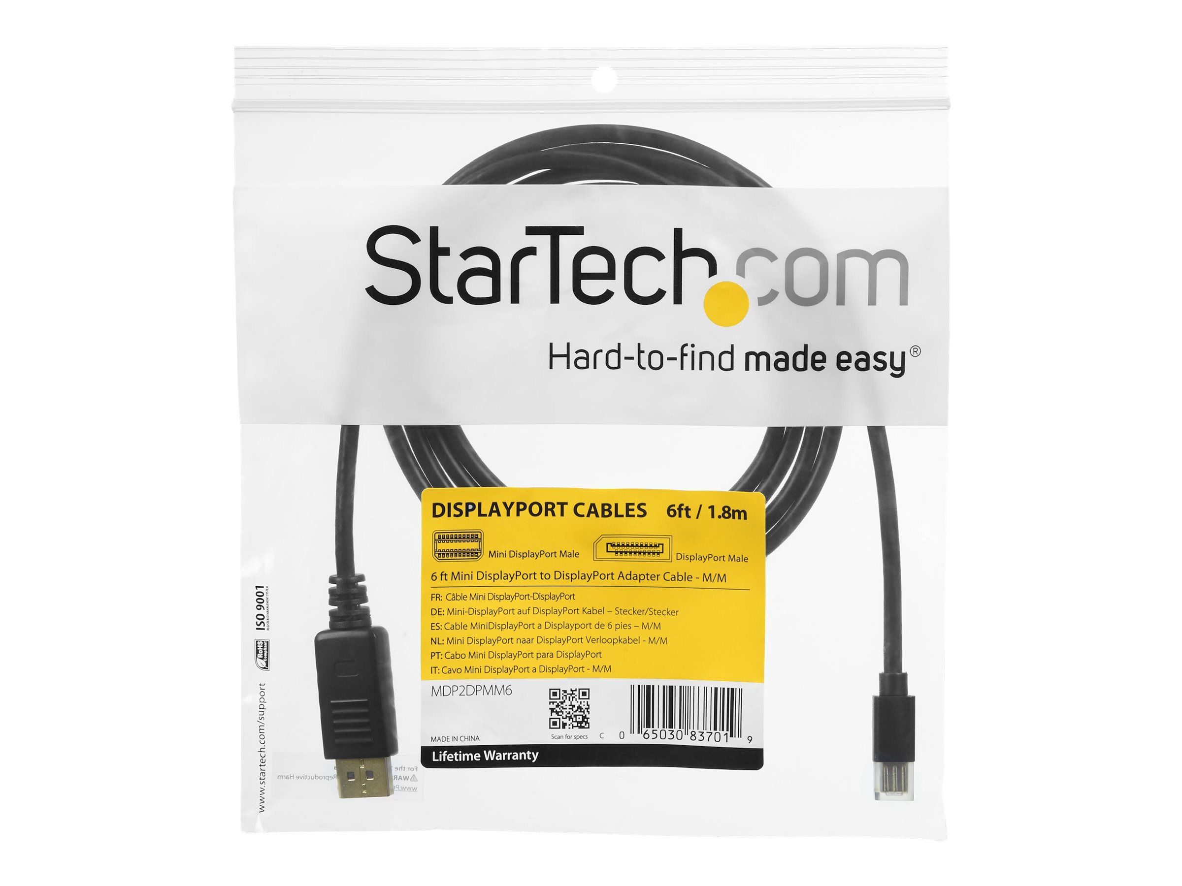 STARTECH 3m Mini DP to DP 1.2 Cable