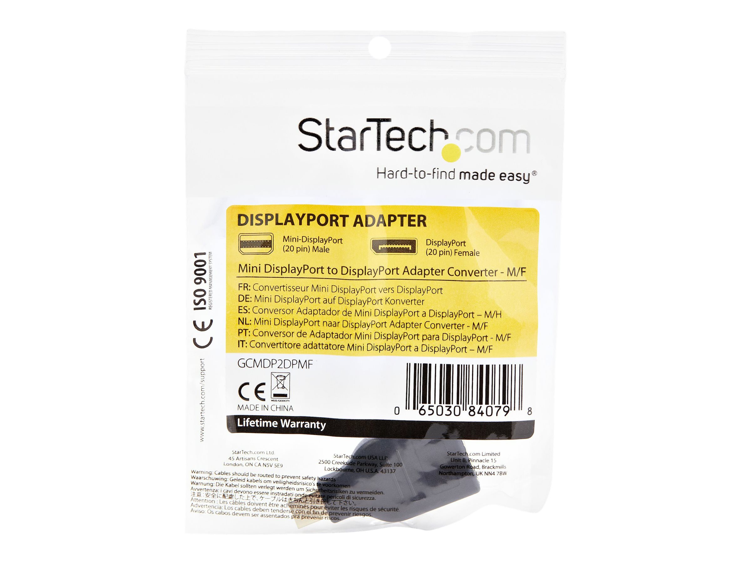 StarTech.com GCMDP2DPMF cable gender changer