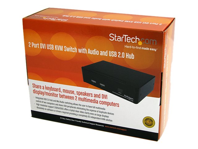 STARTECH 2 Port DVI USB KVM Switch
