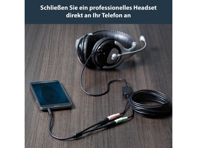 STARTECH 3.5mm Klinken Headset Adapter
