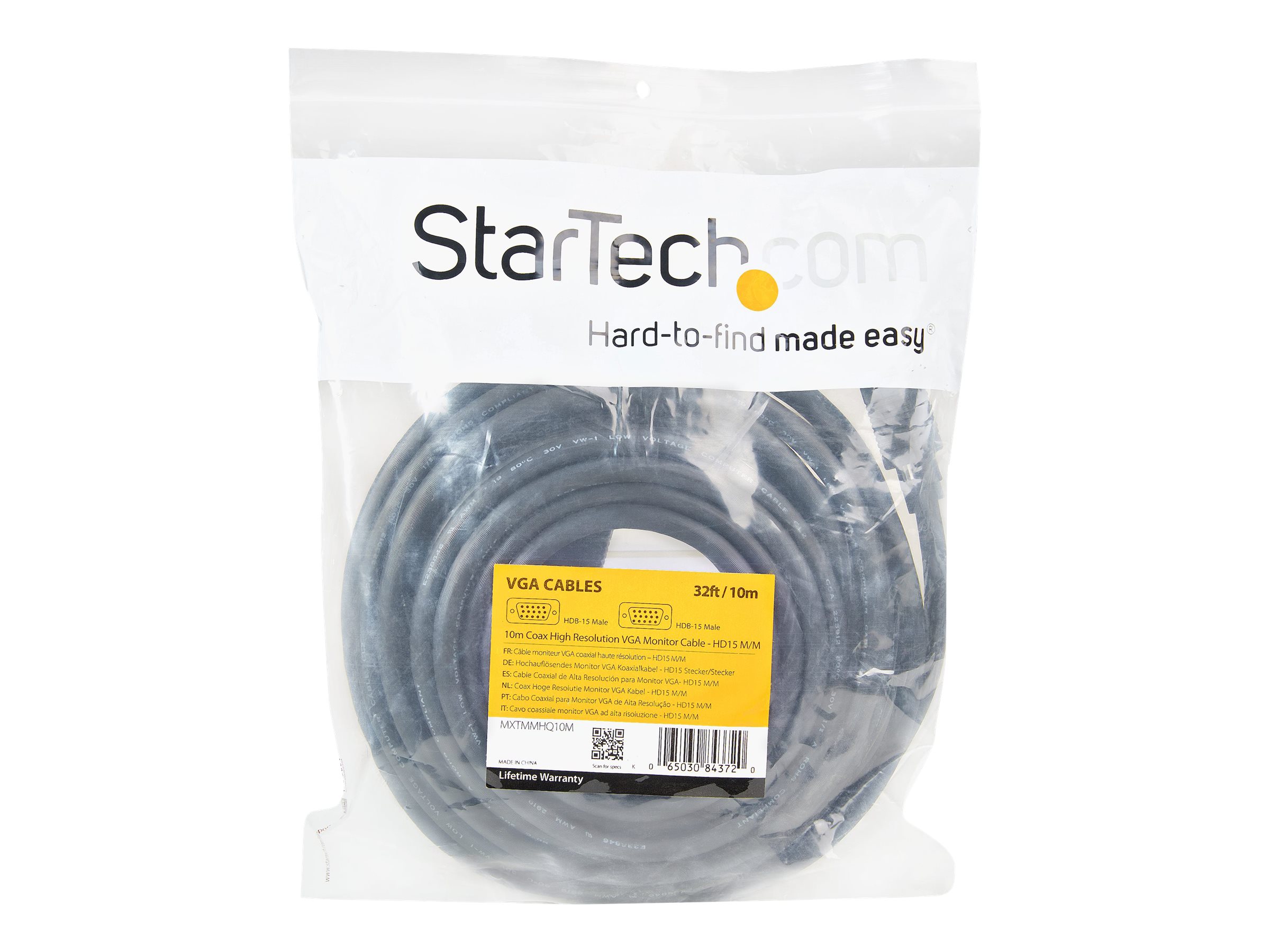 STARTECH 10m High Res Monitor VGA Cable