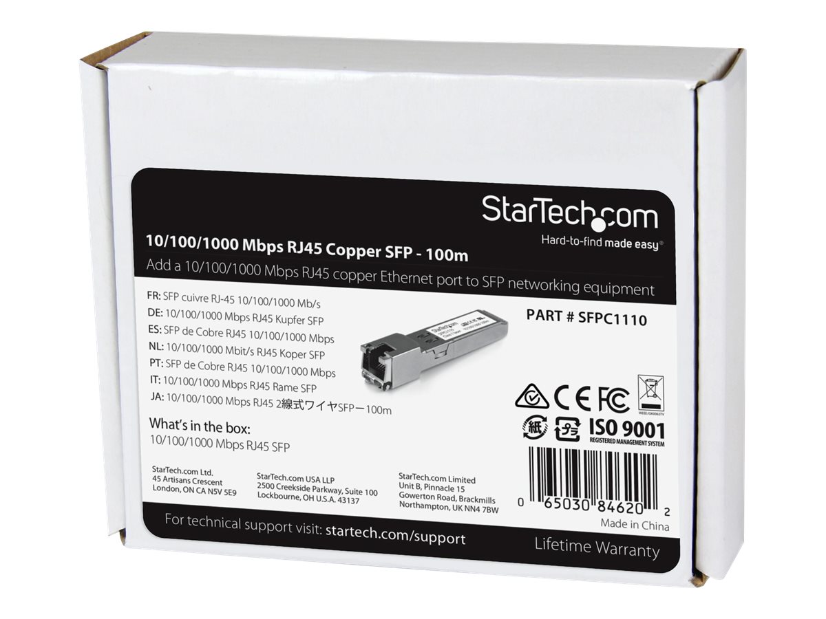 StarTech.com SFPC1110 network transceiver module