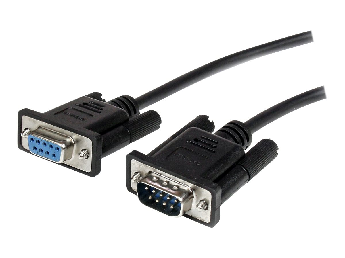 STARTECH 1m Black DB9 Serial Cable M/F