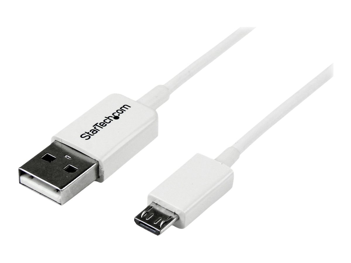 STARTECH 2m White USB to Micro USB Cbl