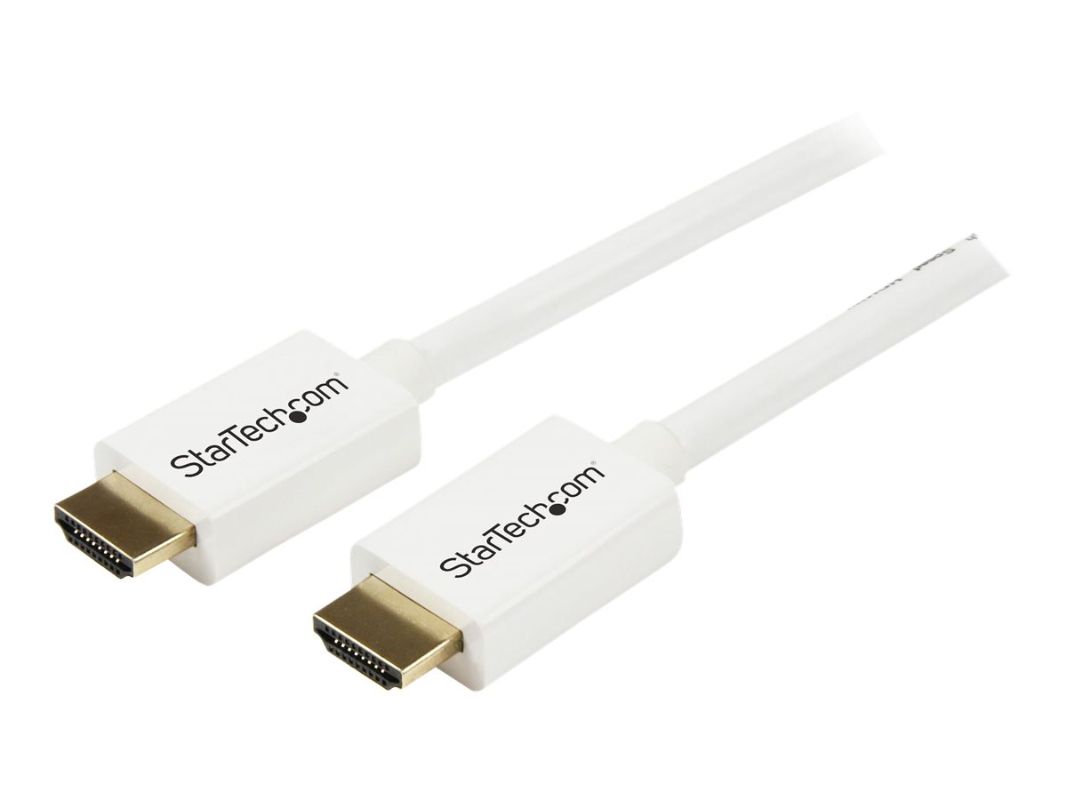 StarTech 5m 16 ft White CL3 In-wall High Speed HDMI Cable - Ultra HD 4k x 2k HDMI Cable - HDMI to HDMI M/M