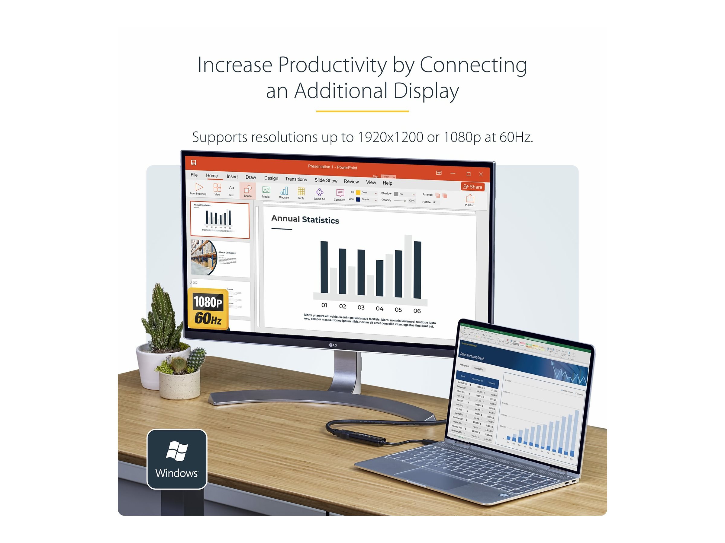 STARTECH Slim USB 3.0 HDMI Video Card