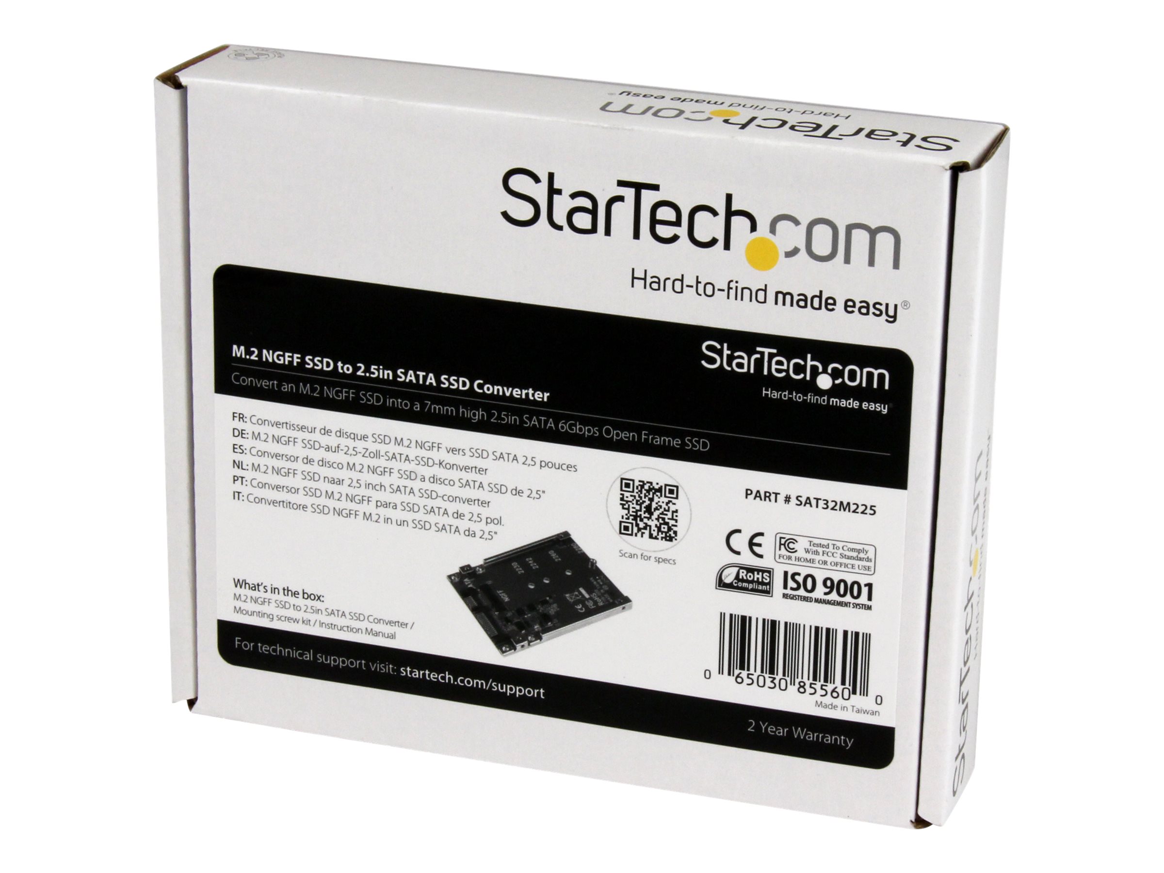 STARTECH M.2 SSD to 2.5in SATA Adapter