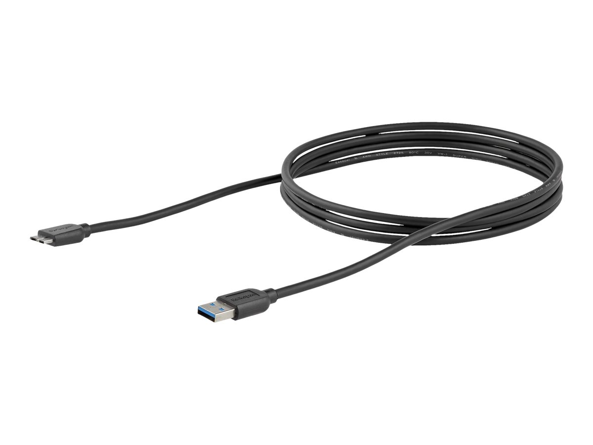 STARTECH 1.8m Slim USB 3.0 Micro B Cable
