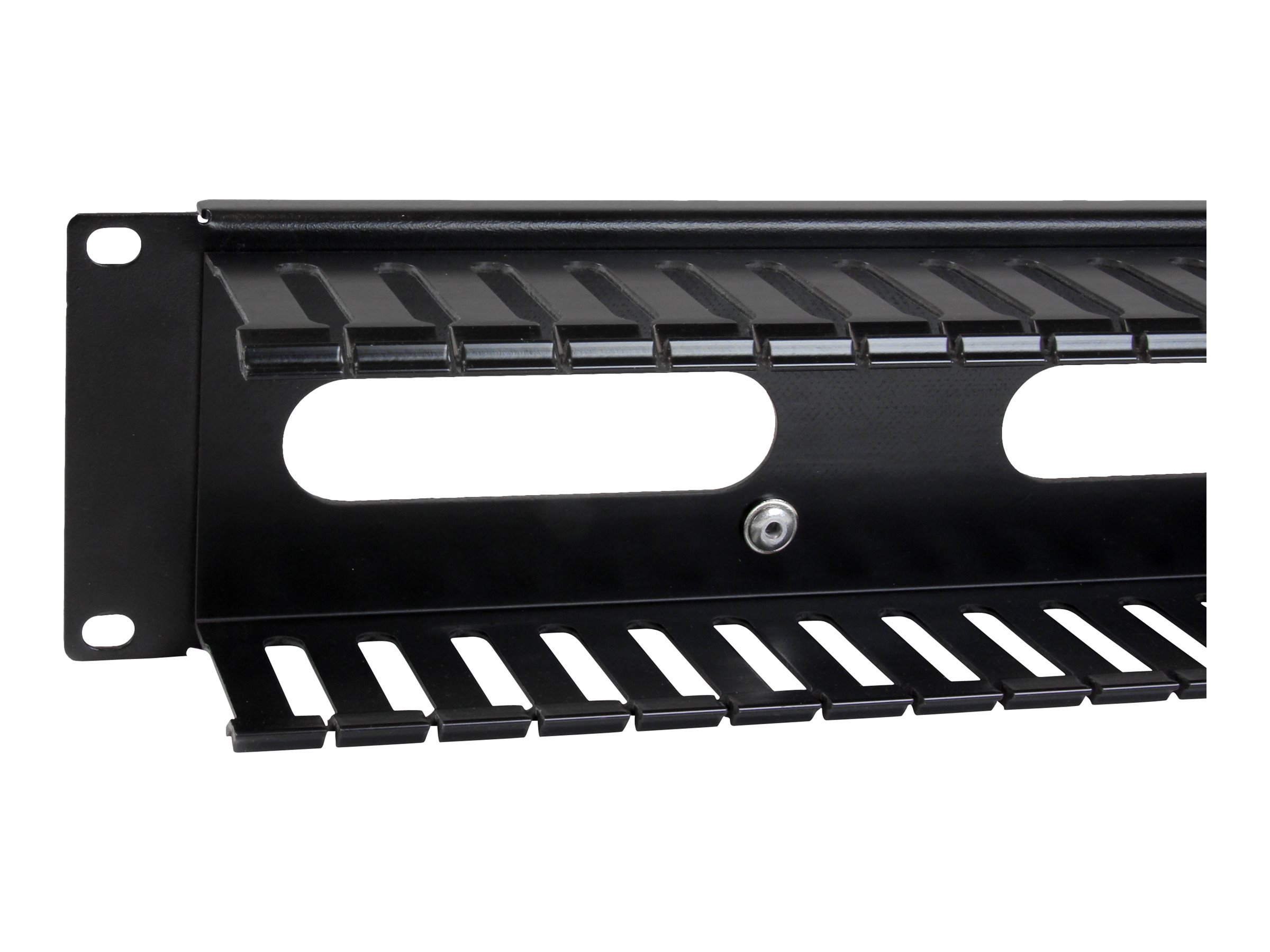 STARTECH 2U Covered Cable Finger Duct