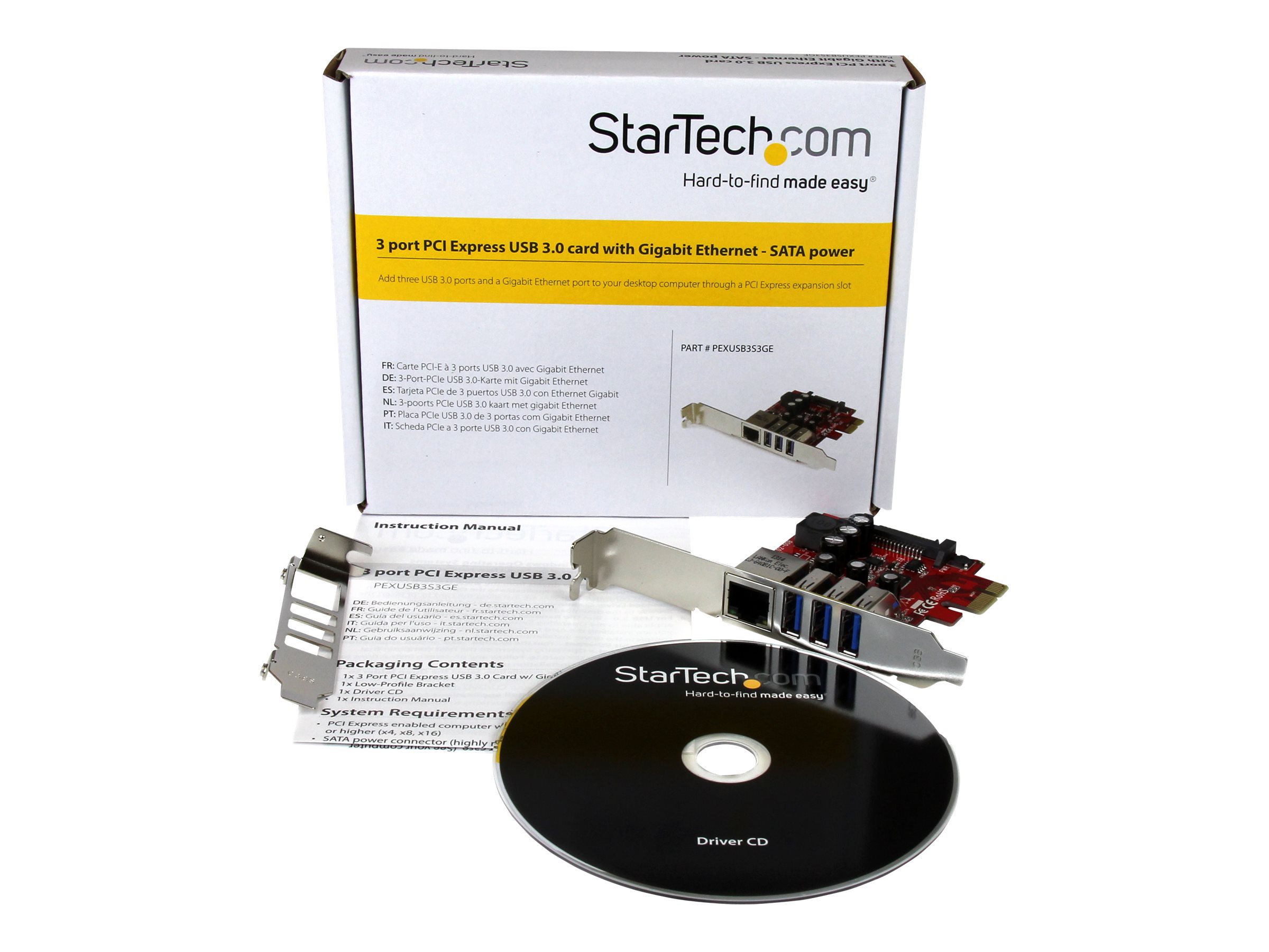STARTECH 3 Port PCI Express USB 3.0