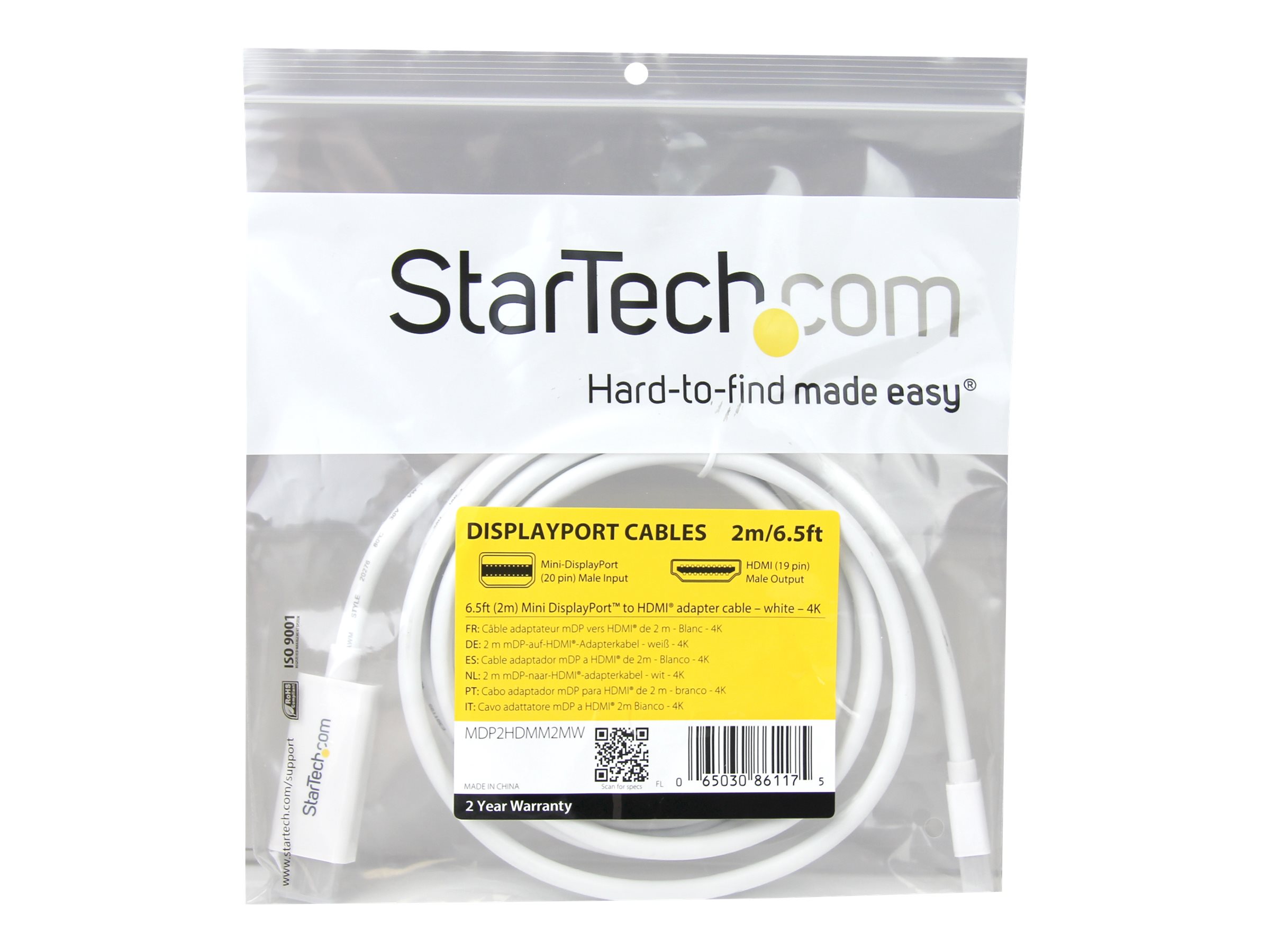 STARTECH 2m Mini DisplayPort auf HDMI Ko
