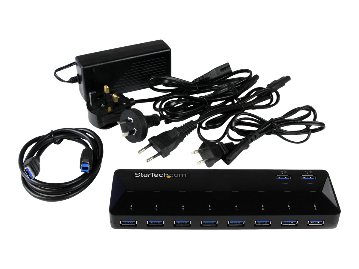 STARTECH 10-Port USB 3.0 Hub 2 x 1.5A