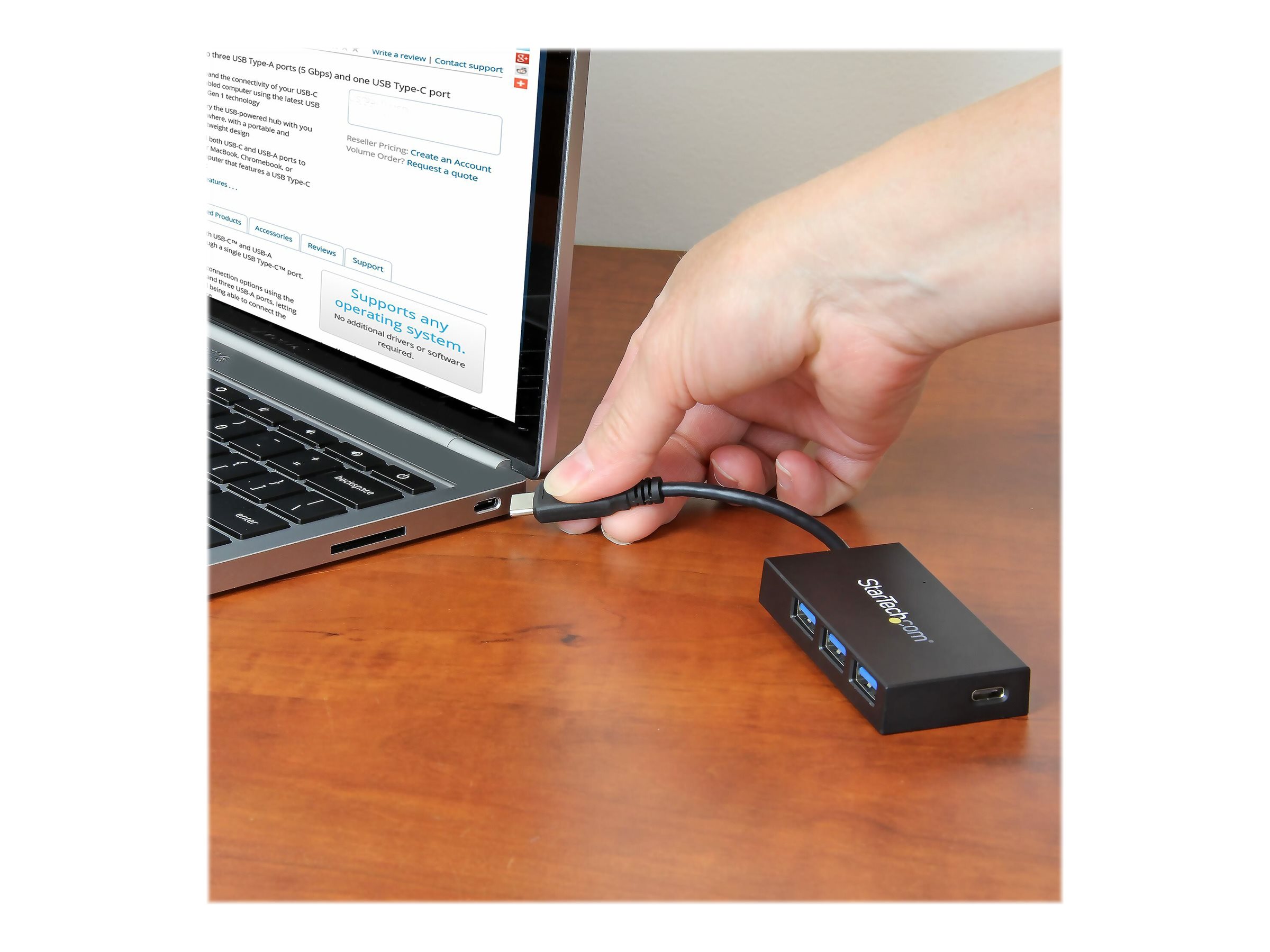 STARTECH HB30C3A1CFB 4-Port USB 3.0 Hub