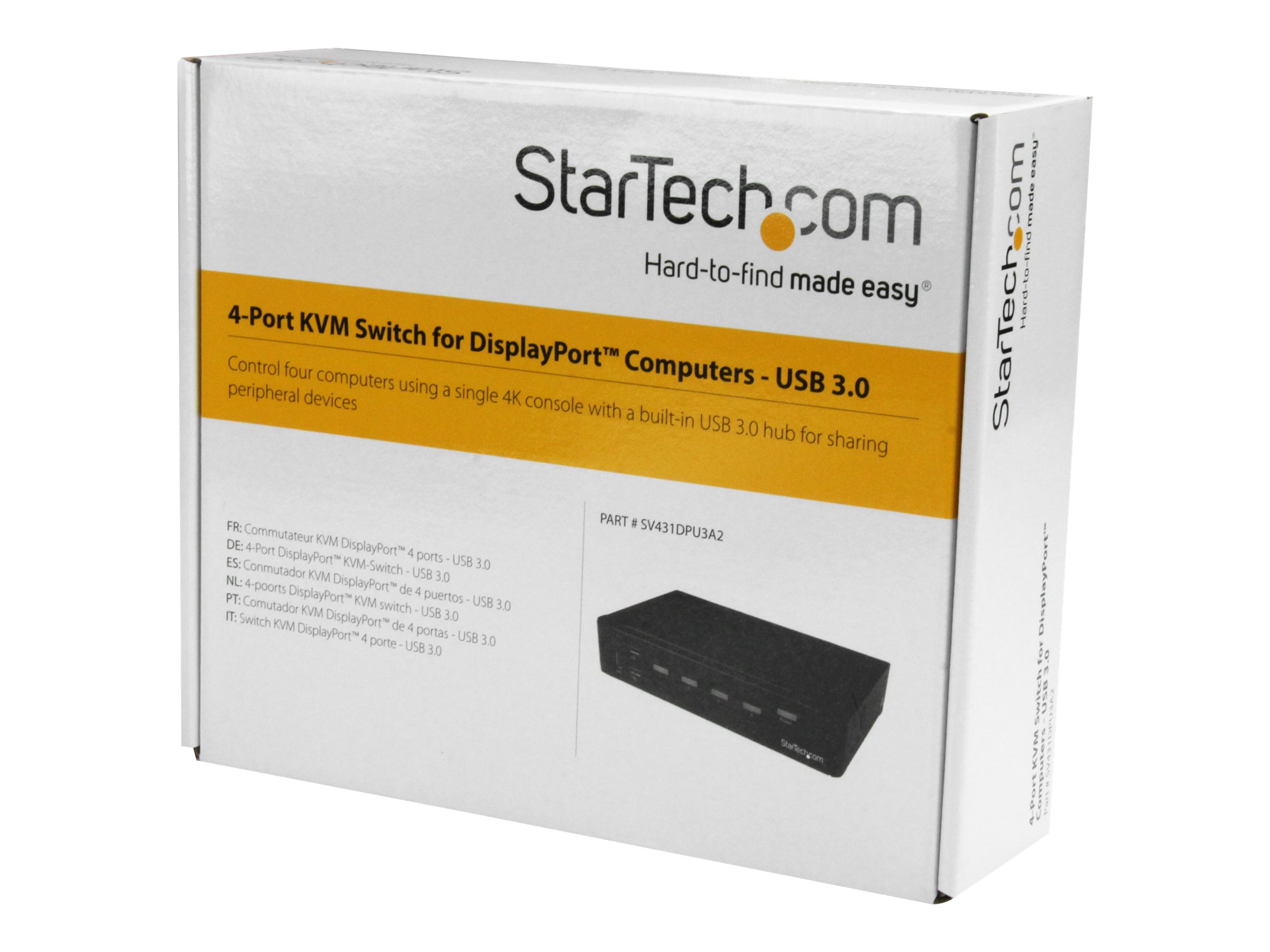 STARTECH 4 Port DisplayPort KVM Switch