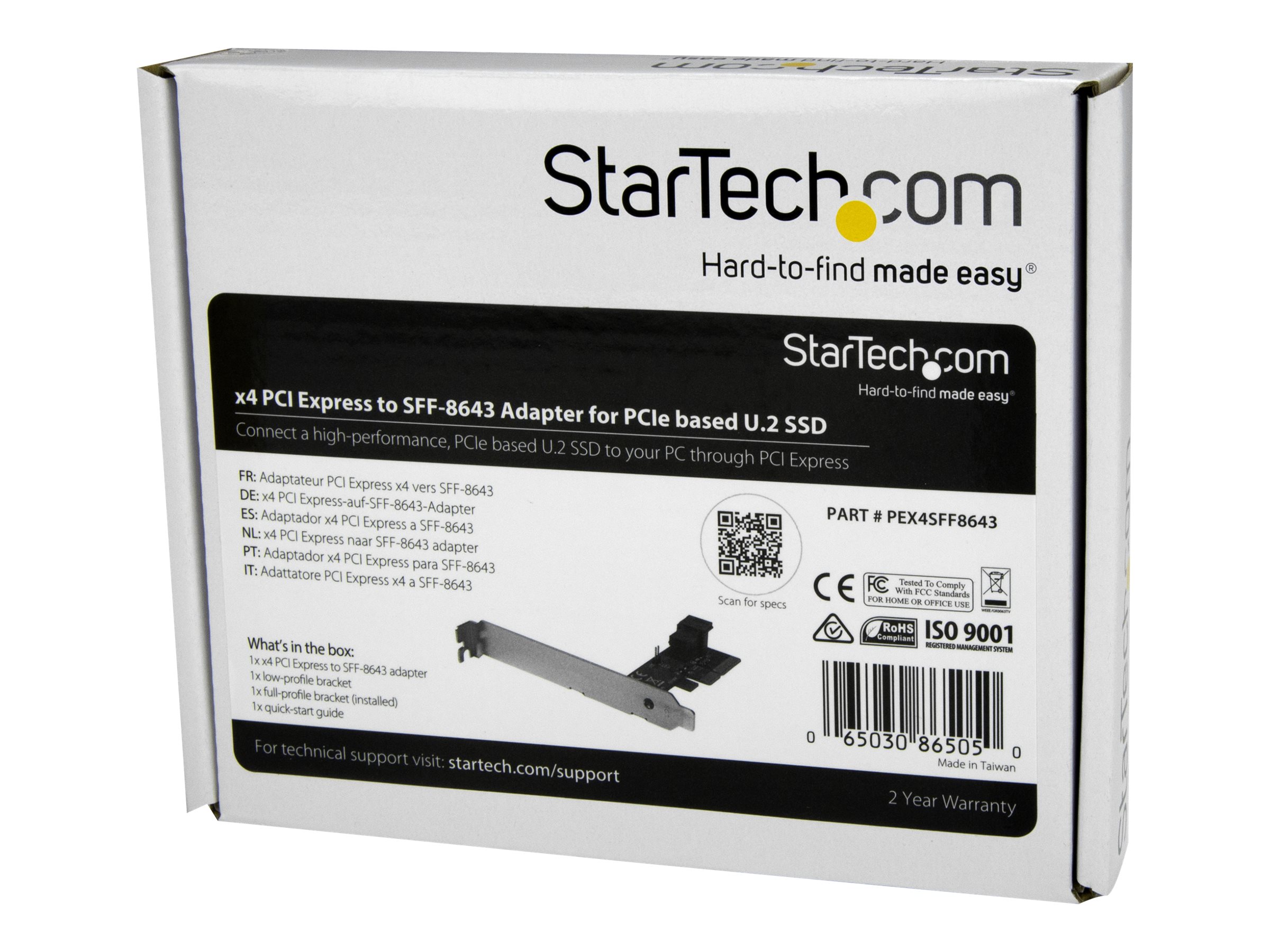 STARTECH x4 PCIe Expansion card to PCIe