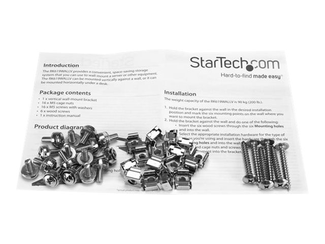 STARTECH.COM Vertikales Wandmontage 19 Z