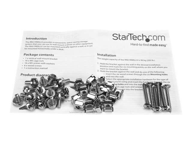 STARTECH.COM Vertikales Wandmontage 19 Z