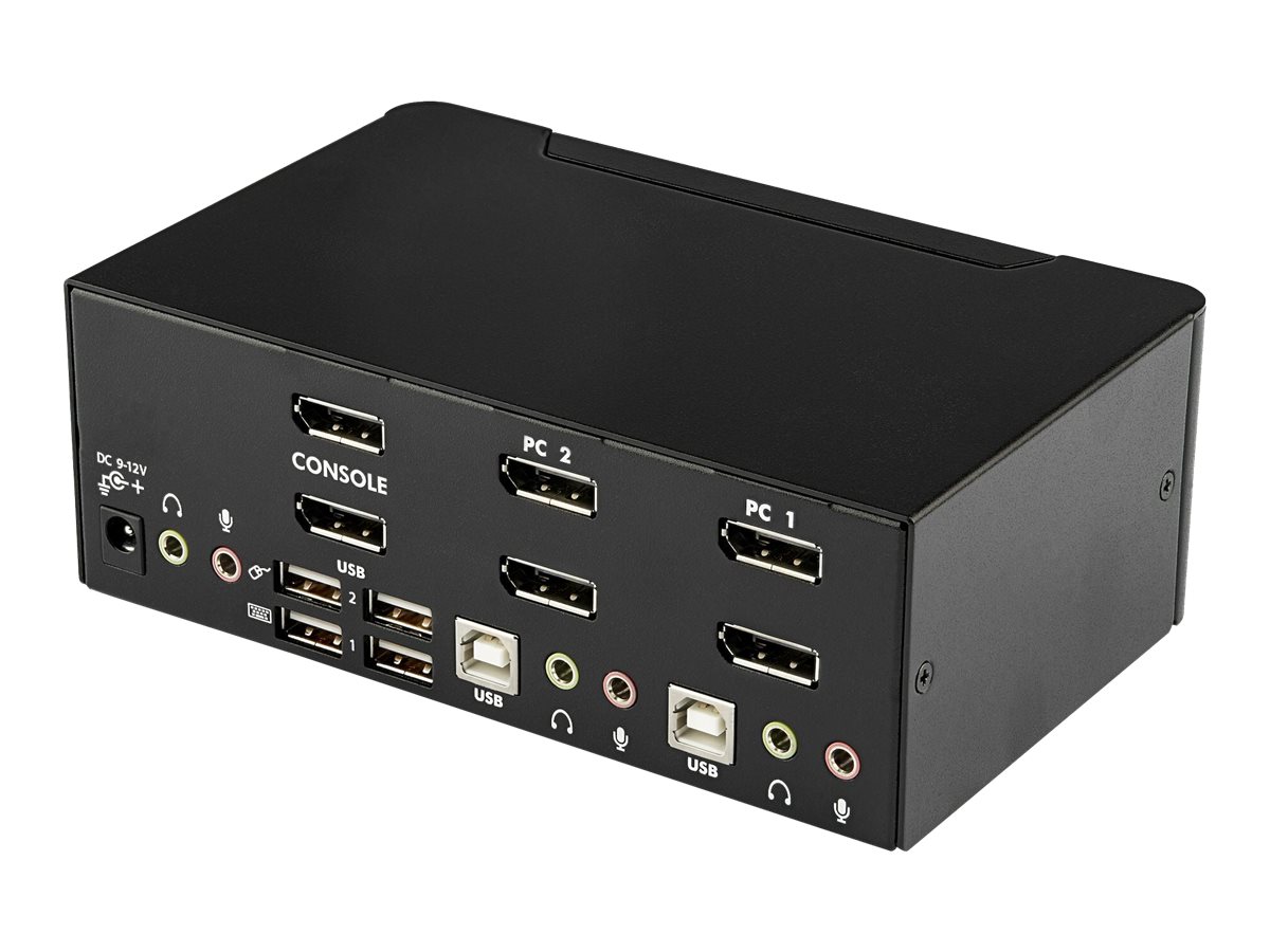 STARTECH 2 Port Dual DP KVM Switch - 4K