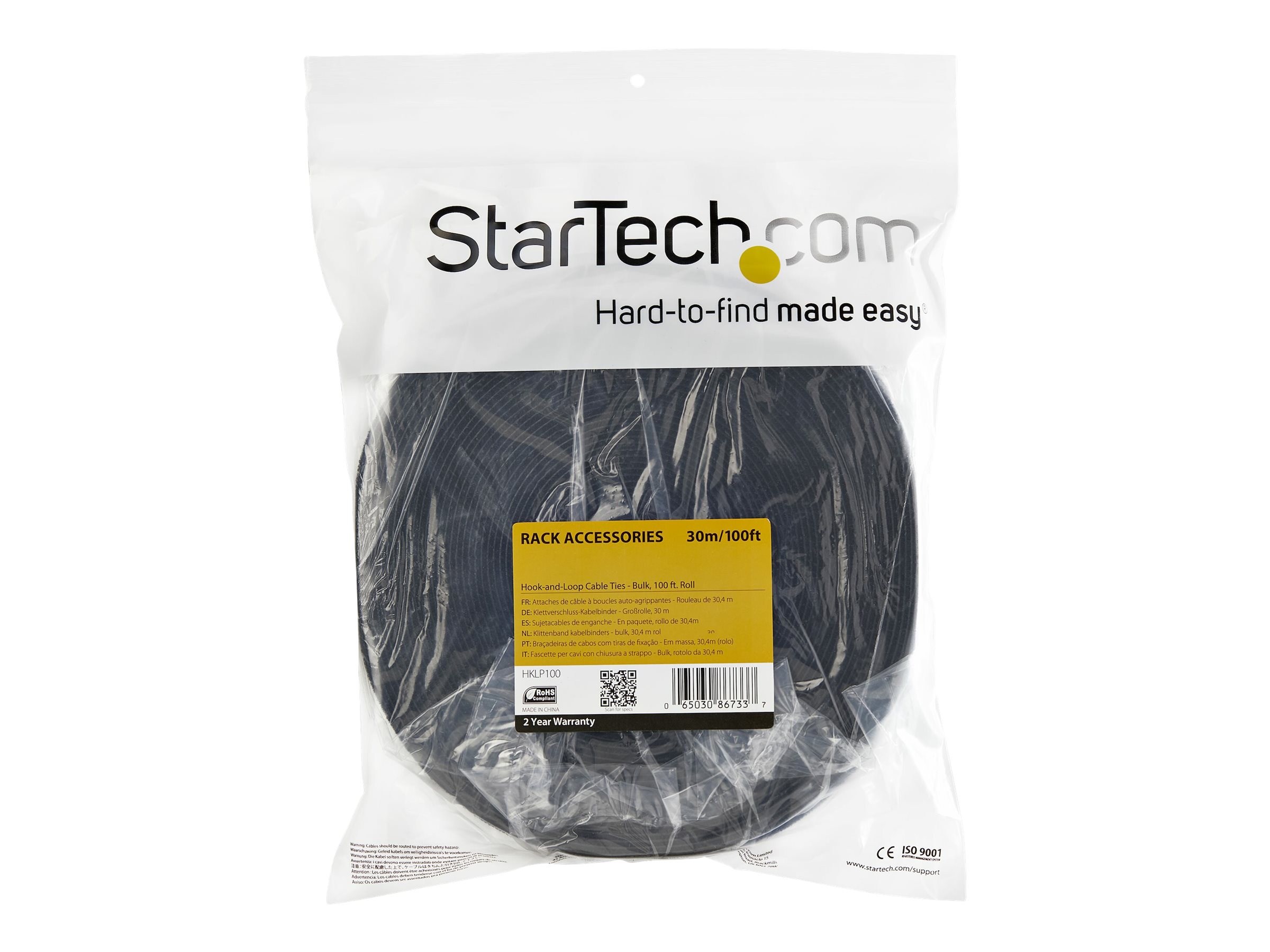 STARTECH Hook-and-Loop Cable Managem