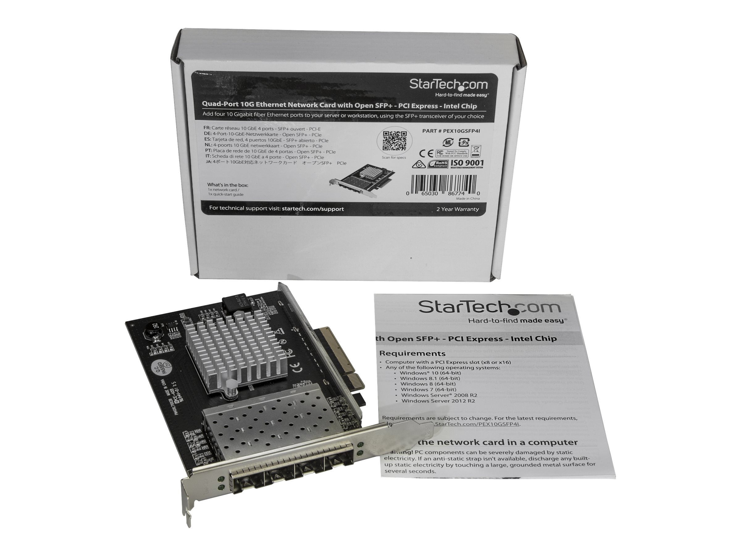 StarTech.com PEX10GSFP4I network card