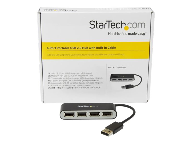 STARTECH 4-Port Portable USB 2.0 Hub