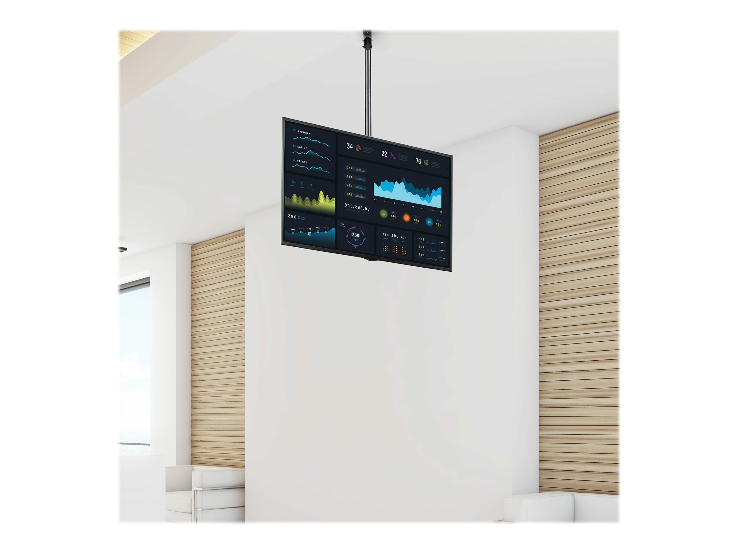 StarTech.com FPCEILPTBLP signage display mount