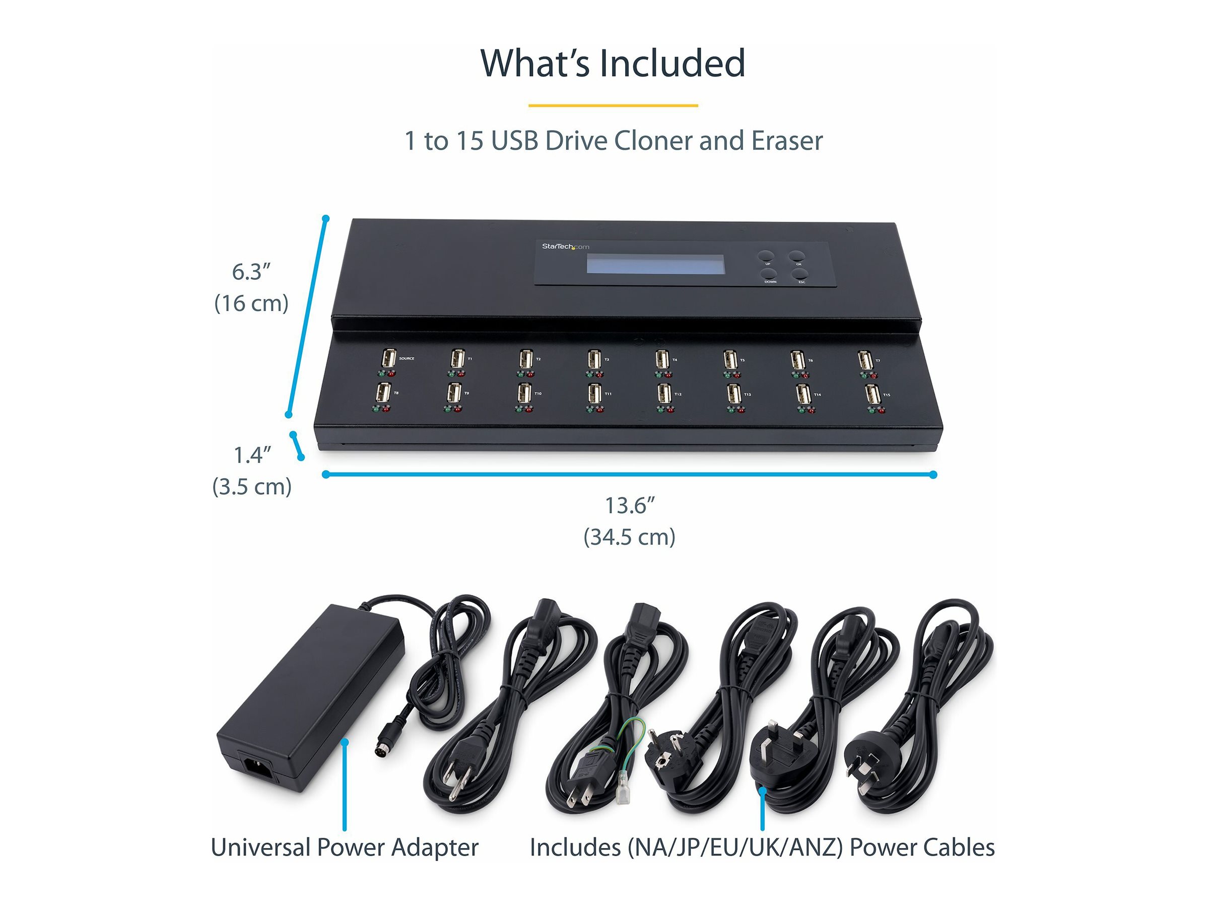 STARTECH USB Duplicator - 1:15 - USB