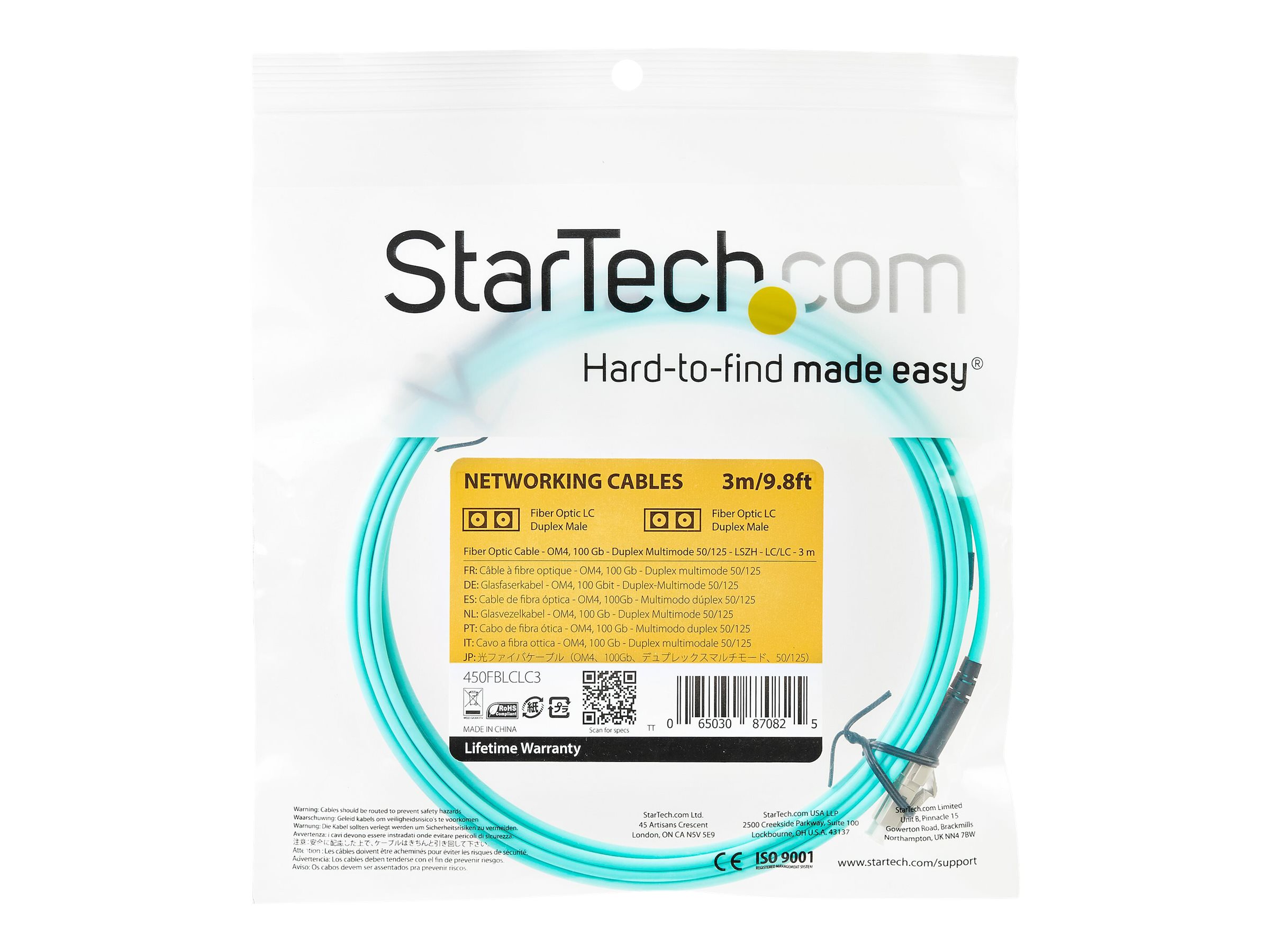 STARTECH.COM Aqua OM4 Duplex Multimode