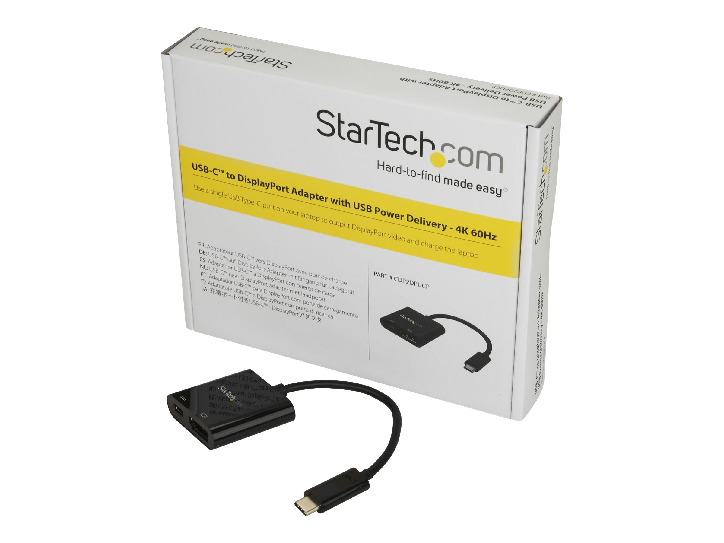STARTECH USB C to DP Adap. mit Power 4K