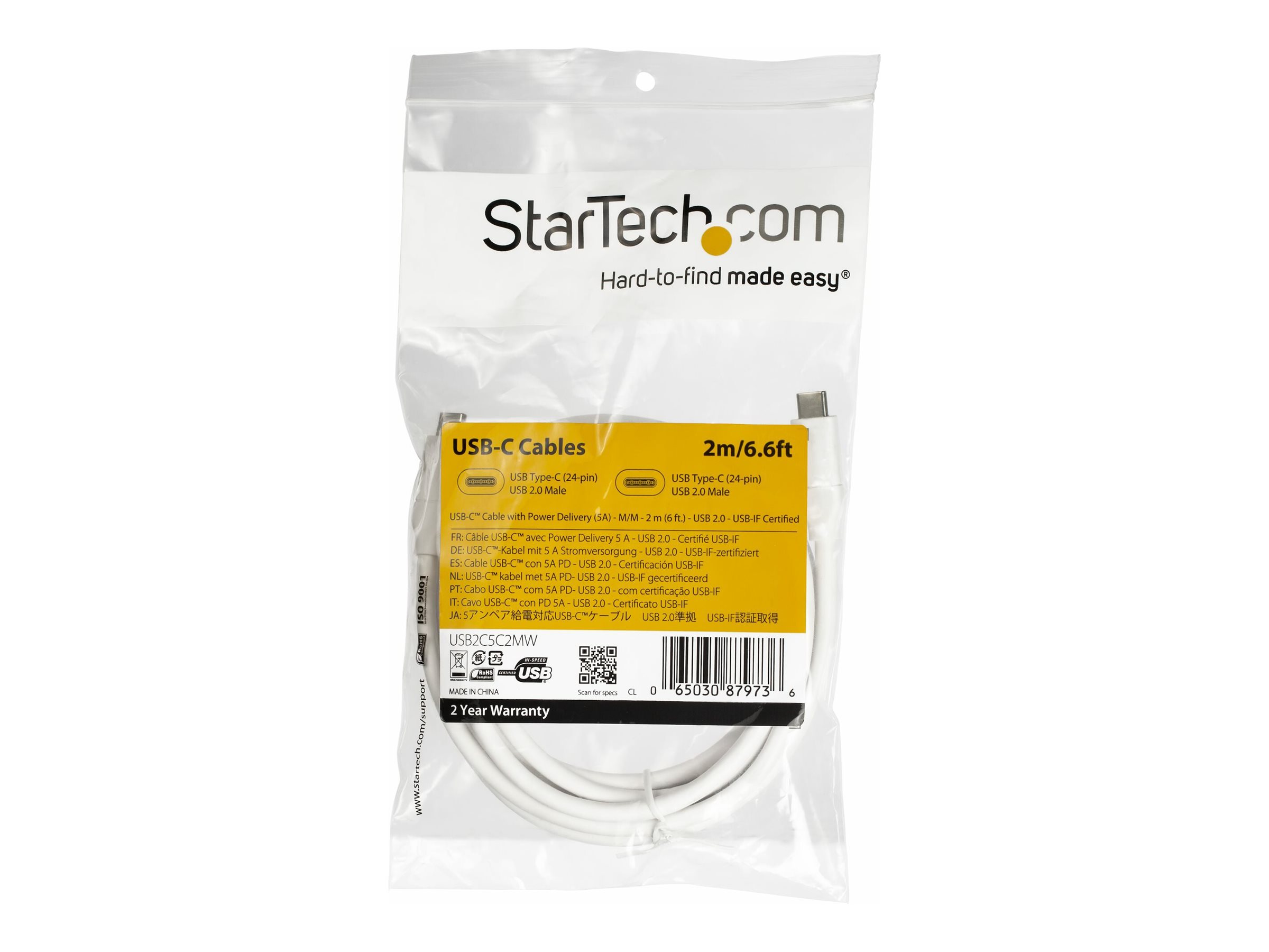 STARTECH 2m USB-C Kabel mit 5A PD